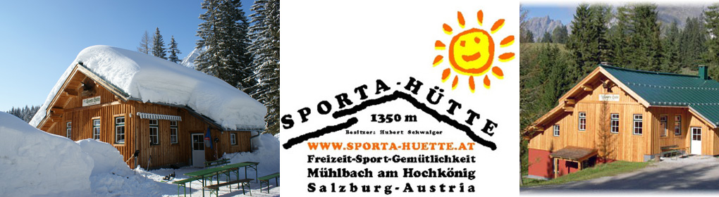 Bildercollage Sporta-Hütte